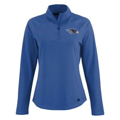 EMB FALCON LOGO - Cutter & Buck Prospect Recycled Featherlight Stretch Womens Quarter Zip Thumbnail