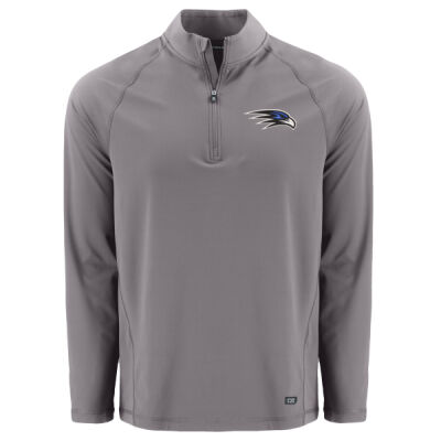 EMB FALCON LOGO - Cutter & Buck Prospect Recycled Featherlight Stretch Mens Big & Tall Quarter Zip Thumbnail