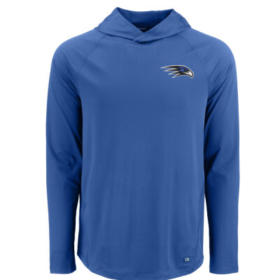 EMB FALCON LOGO - Cutter & Buck Prospect Recycled Featherlight Stretch Mens Hooded Pullover Thumbnail