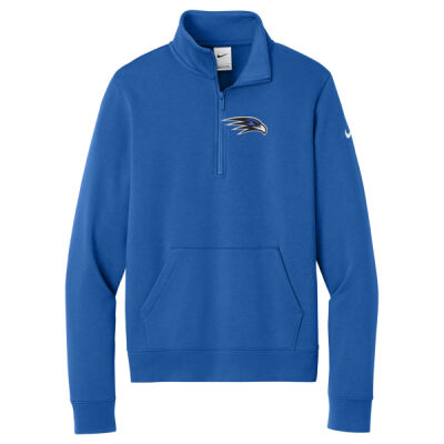 EMB FALCON LOGO - Women's Club Fleece Sleeve Swoosh 1/2 Zip Thumbnail