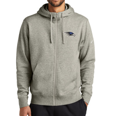 EMB FALCON LOGO - Club Fleece Sleeve Swoosh Full Zip Hoodie Thumbnail