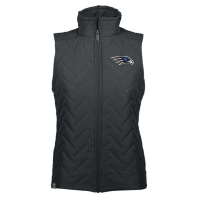 EMB FALCON LOGO - Women's Repreve® Eco Quilted Vest Thumbnail