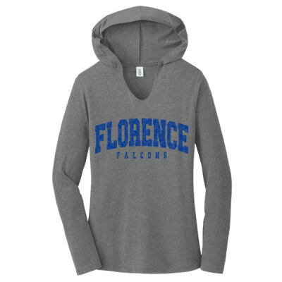 Distressed Florence - Women's Perfect Tri ® Long Sleeve Hoodie Thumbnail