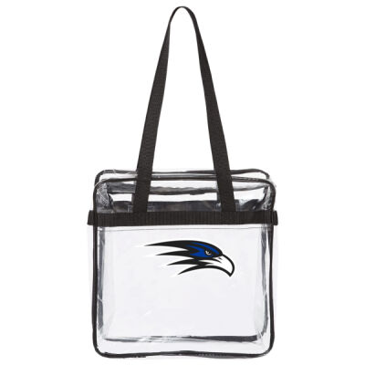 Clear bags - Clear Tote with Zippered Top Thumbnail