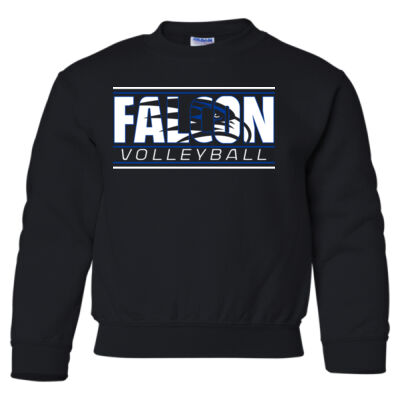 Falcon Volleyball - Heavy Blend Youth Crewneck Sweatshirt Thumbnail