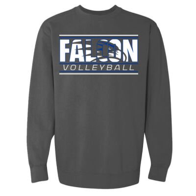 Falcon Volleyball - Garment Dyed Ringspun Crewneck Sweatshirt Thumbnail